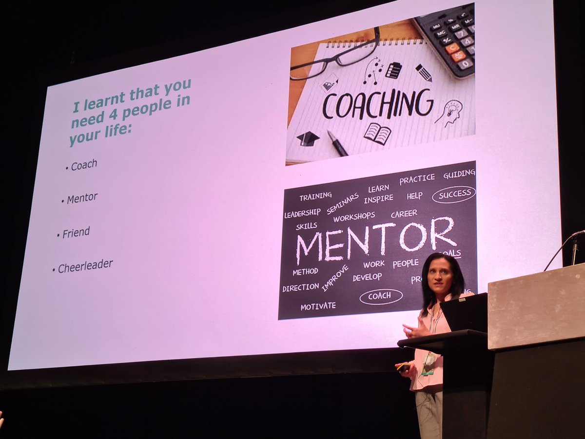 #AUA23 the four people you need in your life: coach, mentor, friend, cheerleader Prof Dilshad Sheik