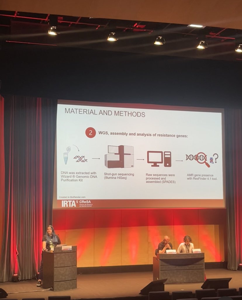science_alice's tweet photo. Yesterday I had the opportunity to participate in the 9th symposium on Antimicrobial Resistance in Animals and the Environment #ARAE with a communication about our work with #AMR antimicrobial resistance genes in Campylobacter from chicken livers in Spain. @irtacat @CReSA_r https://t.co/e0jhWEMLnI