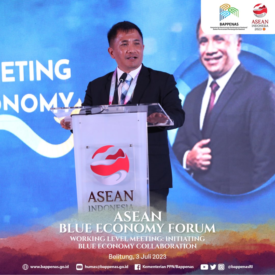 BappenasRI's tweet photo. #SahabatPembangunan, Kementerian PPN/Bappenas telah merampungkan Working Level Meeting: Initiating Blue Economy Collaboration di Belitung pada Senin (3/7), sebagai bagian dari ASEAN Blue Economy Forum 2023.

#Bappenas #MembangunIndonesia #ASEAN2023 #ABEF2023 https://t.co/nCCETHHFO2