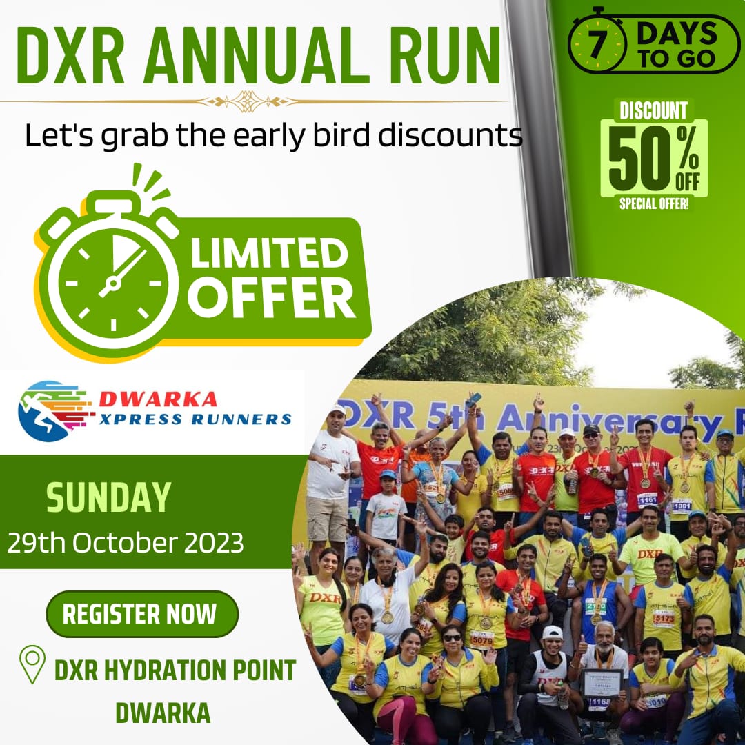 Registrations are open for DXR Annual Run, on 29th October 2023
Register now on 50% discount:
citywoofer.com/e/dxr-annual-r…

townscript.com/e/dxr-annual-r…

Follow DXR insta page
instagram.com/p/CjEwv1uh5f0Z…

Follow facebook page facebook.com/groups/7365119…