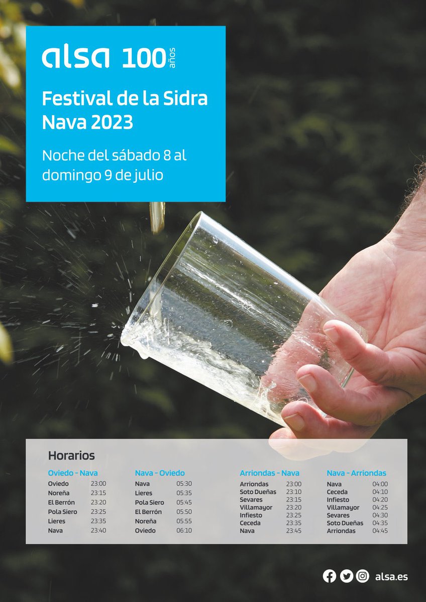 FestivalSidra's tweet photo. Aquí os dejamos los horarios especiales tanto de Alsa como de Renfe para este fin de semana 🍎🍏 https://t.co/pjJ6eOLqqW