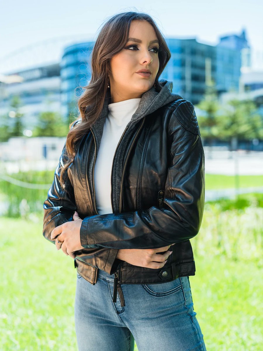 Ultraoutfits's tweet photo. *Black Hooded Leather Jacket Womens***
shop now at https://t.co/5UgE9Gt9Wa
#BlackLeatherJacket #HoodedJacket #WomensFashion #EdgyStyle #LeatherLove #Fashionista #StreetStyle #RockChic #FallFashion #StatementPiece #BikerStyle #RebelFashion #ClassicCool #SleekandStylish https://t.co/3M64J6DeNI