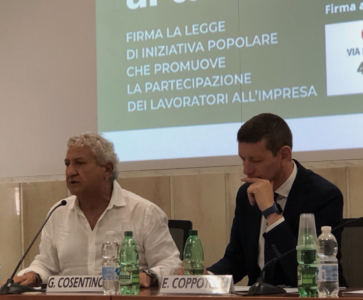 Cisl_Lazio's tweet photo. In diretta da #Roma nella sede della FP Cisl #Lazio con Giancarlo Cosentino ed Enrico Coppotelli prosegue la raccolta firme per la proposta di legge di iniziativa popolare sulla #partecipazione dei #lavoratori #unpostoaltavolo Grande sostegno a #LuigiSbarra e alla @CislNazionale https://t.co/qrPLW7ebeo