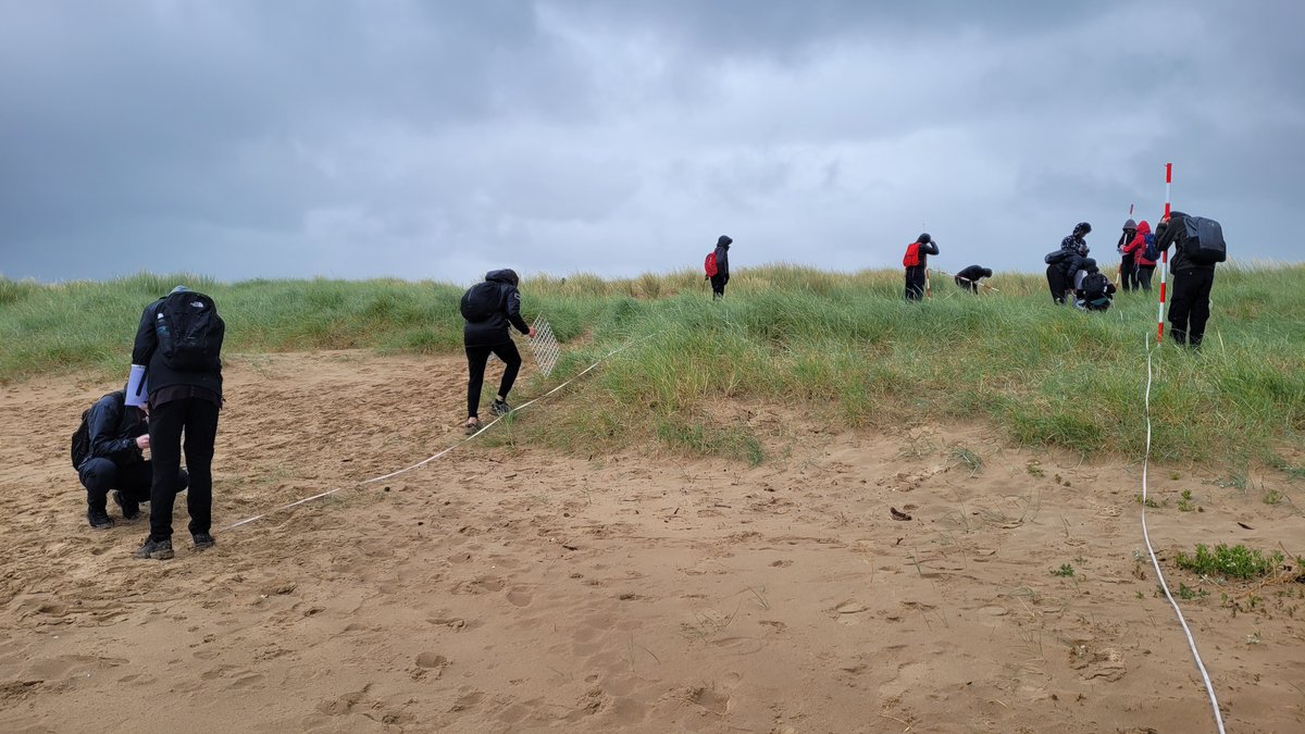 huttonsixthform's tweet photo. Last Thursday the second group of year 12 Biology students went to Ainsdale Beach to carry out some fieldwork studying sand dune succession.  Despite the variable weather a great time was had by all! https://t.co/4xFpxGaK6s