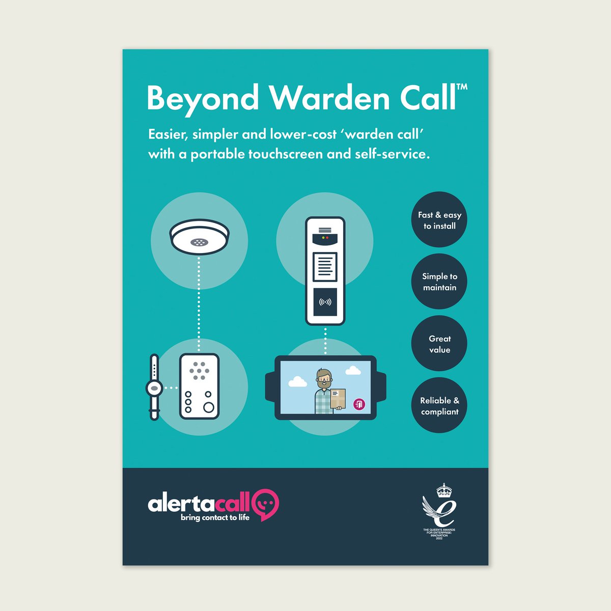 We have designed and illustrated three new brochures for <a href="/Alertacall/">Alertacall Ltd</a> to provide further information about their services: Beyond Warden Call, Housing Proactive and OKEachDay.

👀Read more thedesignworks.co.uk/alertacall-bro…

#graphicdesign #Cumbria #Kendal