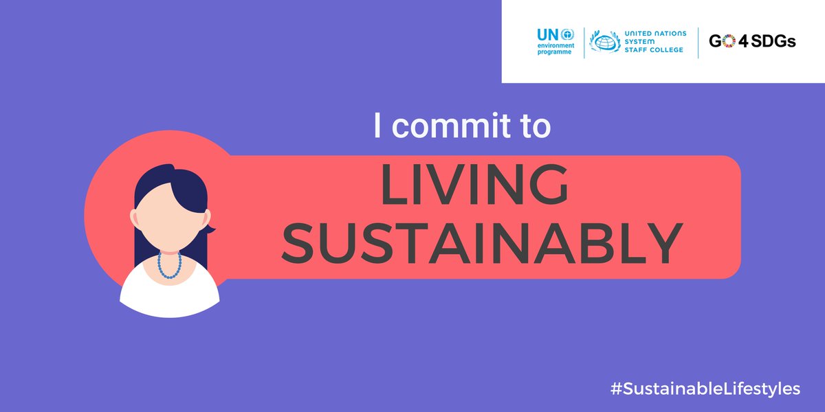 Our unsustainable choices and actions are having a negative impact on our planet, environment, and climate. It is our responsibility to embrace sustainable living in every aspect of our lives. I proudly declare my commitment to this cause.
@UNEP  @UNSSC 
#SustainableLifestyles