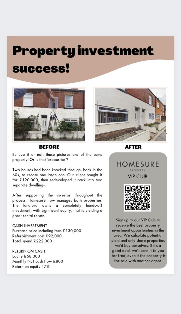 HomesureProp's tweet photo. A case study on successful property investment. We break down the figures &amp; the process in this article from our in-house publication @imbymagazine. Head to the magazine's feed and read the latest edition online for more tips. #propertyinvestment #investinliverpool https://t.co/tcMFGMUVmr