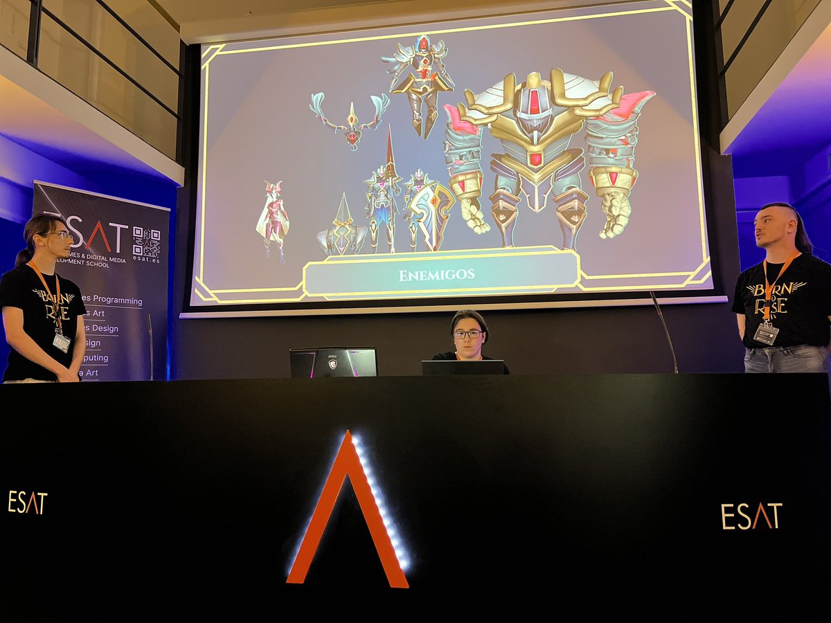 ESAT_Valencia's tweet photo. Presentado los  proyectos finales de #videojuegos  
Turno de: Born to Rise.

@BornToRiseGame
Género del proyecto:
Platformer 2,5 D

Powered by @ESAT_Valencia

@AndaraGame @InvictaTNQ @CEV_CV https://t.co/RJV6X3ZNbB