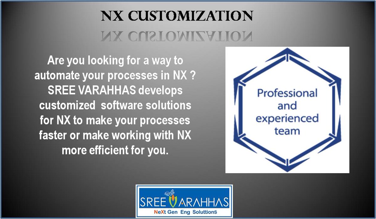 SreeVarahhas's tweet photo. Do you want to upgrade your existing #NXCustomization Tools? @SreeVarahhas has the right team to guide you..
#CAD #CAM #CAE Services,
https://t.co/kRZJVcLXFS
#UGNX #UNIGRAPHICS #NX #REVERSEENGINEERING #NXOPEN #BIW #CADOUTSOURCING #NASTRAN #ENGINEERINGSERVICES #NXSALES #NXMOTION https://t.co/uIWACWGycN