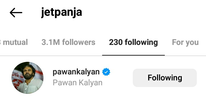 PKNithiin_FC's tweet image. Our MARK #BRO Started Following Chief On Insta ❤

#PKSDT @IamSaiDharamTej
#PawanKalyanOnInstagram