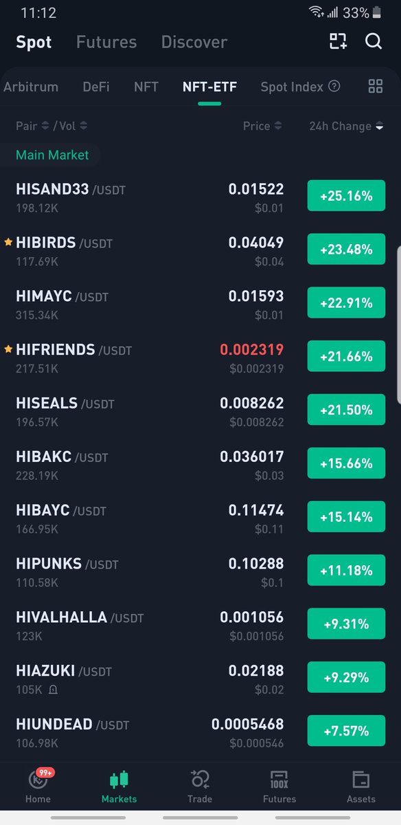 HolterCrypto's tweet image. Soon #hi trend rule on market 

Which in #hicoin position opened? 

Share on comment your favorite #hi coin 🤔

I personal like #Hifriends #hiundead $hifluf #HIPENGUINS #HICLONEX 👌🔥🔥🔥