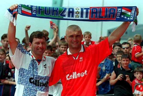 Fabrizio RAVANELLI - League appearances. - Middlesbrough FC