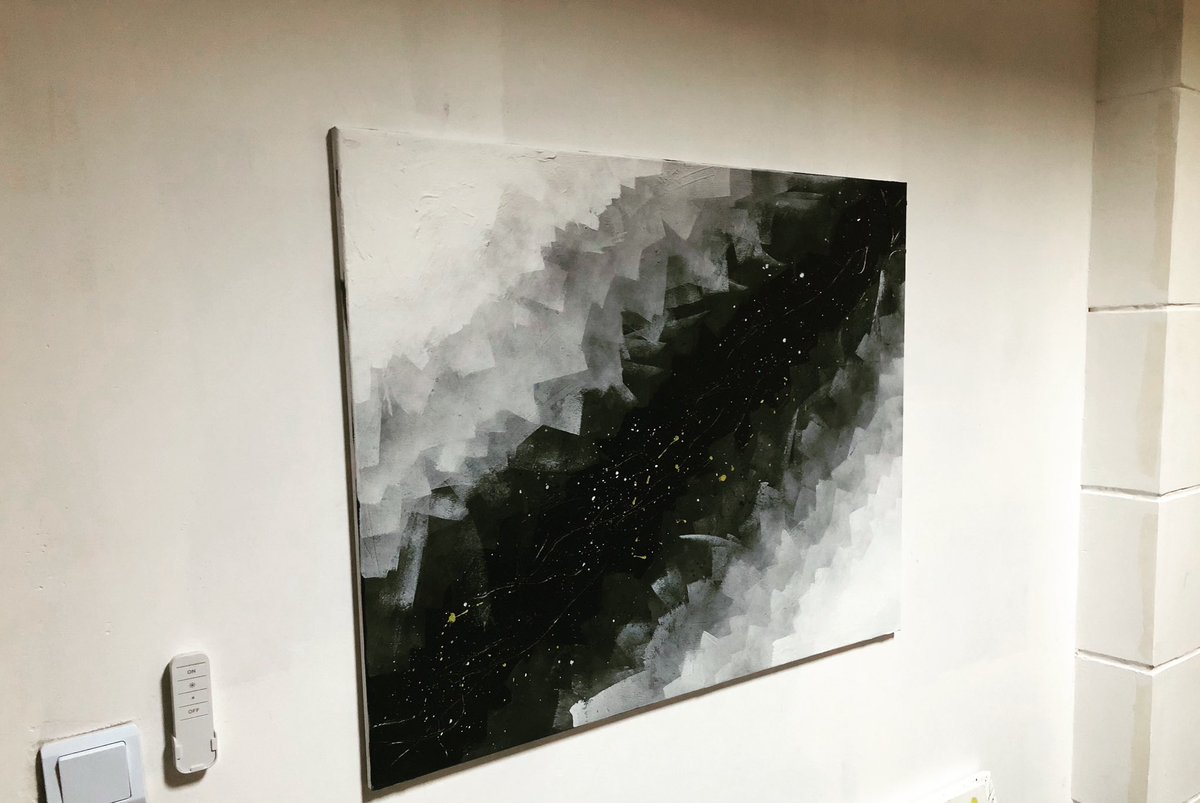 Biggus_Donnus's tweet image. 'Beyond.' An abstract canvas, painted in B&amp;amp;W with scattered vibrant colour. It transcends the known, inviting you to explore uncharted artistic realms. Join me as we venture into the boundless depths of creativity. 

#BeyondArt #AbstractExplorations #ImaginationUnleashed"