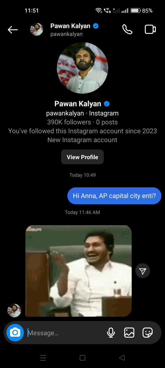 KalyanForever_'s tweet photo. anna 😂

#PawanKalyanOnInstagram https://t.co/UVUeo4oNsB
