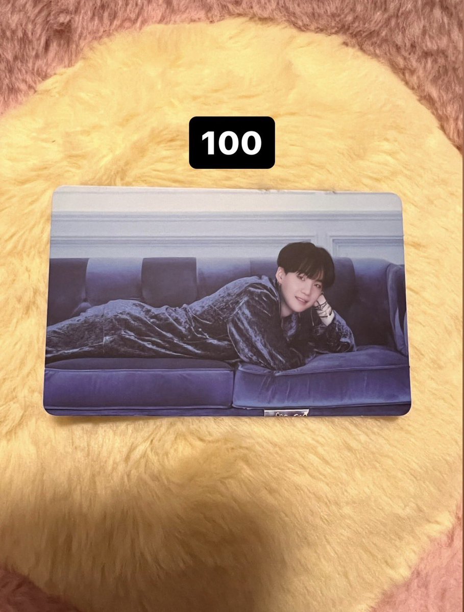 พร้อมส่ง 💜
BE โฟโต้การ์ด Suga
100 บาท  (ไม่รวมส่ง) 
สนใจ dm มาได้ค่า
#ตลาดนัดบังทัน #ตลาดนัดรถไฟบังทัน #การ์ดบังทัน