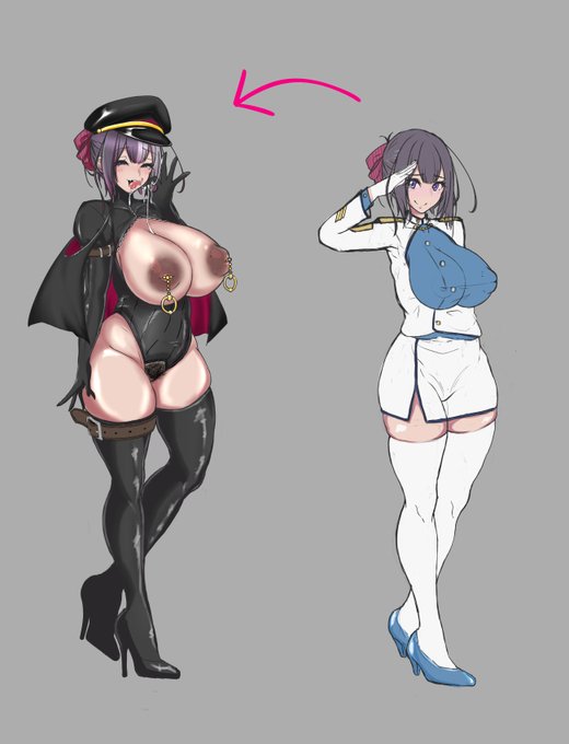 士官学校時代の後輩が洗脳改造されて、敵軍のドスケベ尋問官として下品な格好して出てきt 