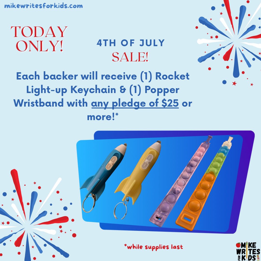 Official_Mike_G's tweet photo. Happy Fourth!
Preorders are available now! Click on the link below!
https://t.co/vYMMcPL8z4
#PreorderLaunch #NewRelease #PreorderNow #LimitedEdition #GetItFirst #PreorderSpecial #MikeWritesforKids #thedreamlighters #MustHave #ExclusiveOffer #EarlyBirdPreorder https://t.co/qALLDDZ5vI
