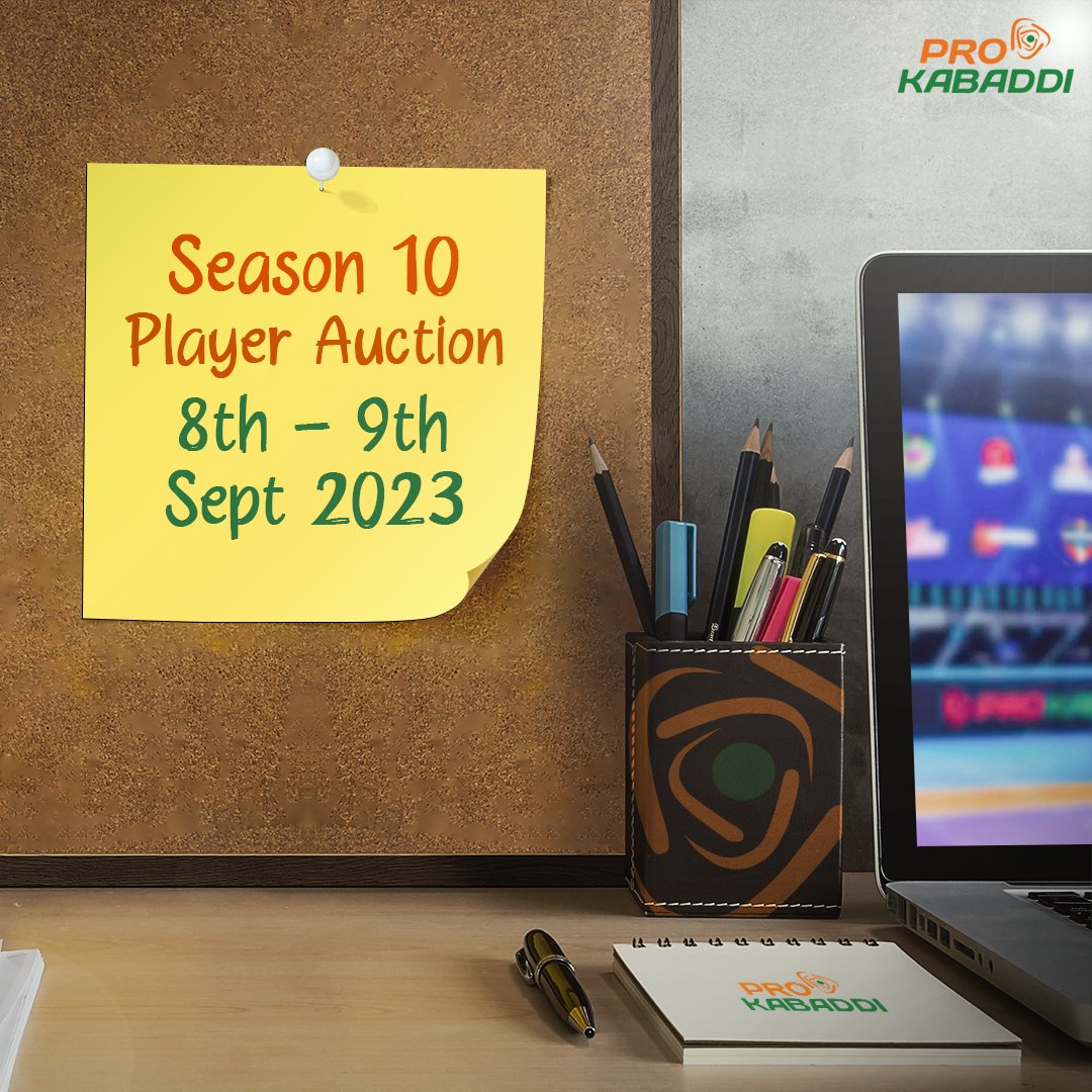 ProKabaddi's tweet photo. POV: This is what the admin's desk looks like 👨‍💻

Hope you've 📌 the dates of the 𝗦𝗲𝗮𝘀𝗼𝗻 𝟭𝟬 𝗣𝗹𝗮𝘆𝗲𝗿 𝗔𝘂𝗰𝘁𝗶𝗼𝗻 😌

#ProKabaddi #Season10 #PKLPlayerAuction https://t.co/FUq6qqkNVf