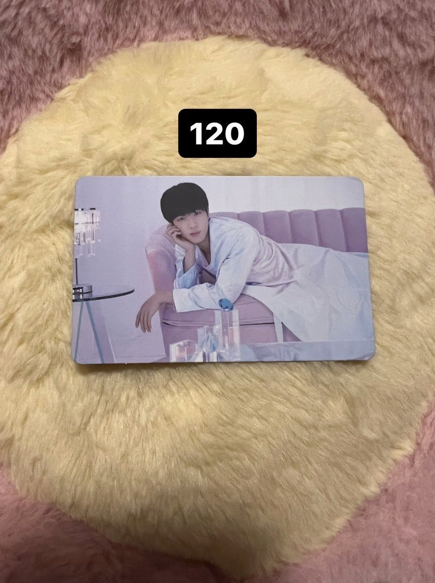 พร้อมส่ง 💜
BE โฟโต้การ์ด Jin
120 บาท  (ไม่รวมส่ง) 
สนใจ dm มาได้ค่า
#ตลาดนัดบังทัน #ตลาดนัดรถไฟบังทัน #การ์ดบังทัน