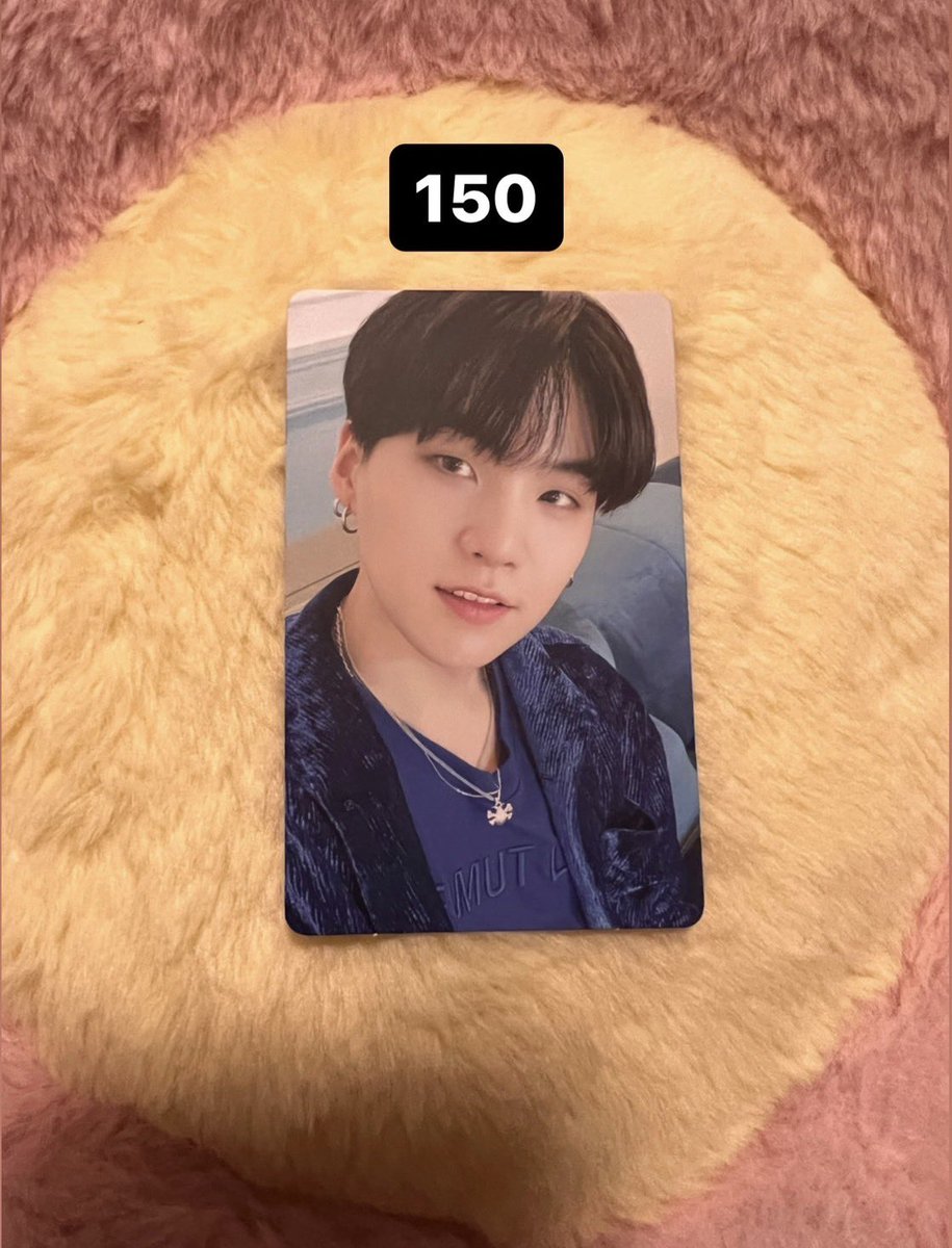 พร้อมส่ง 💜
BE โฟโต้การ์ด Suga สุ่ม
150 บาท  (ไม่รวมส่ง) 
สนใจ dm มาได้ค่า
#ตลาดนัดบังทัน #ตลาดนัดรถไฟบังทัน #การ์ดบังทัน
