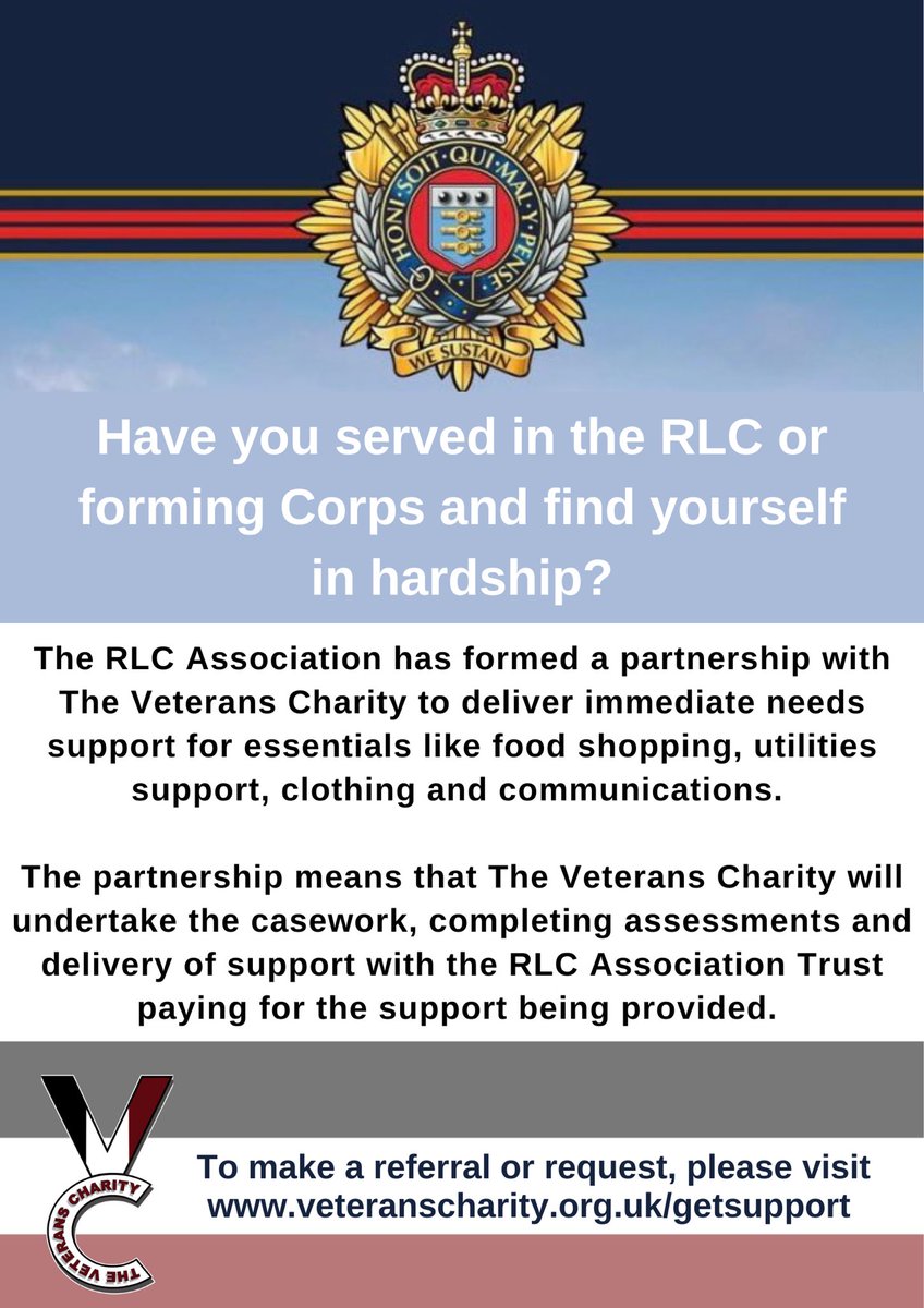 Our fantastic welfare partnership with the @UKArmyLogistics Association is one year old this month and in its first year, has delivered support to 137 Veterans of the Corps and Forming Corps! #WeareRLC #RLCFamily #Veterans #Support