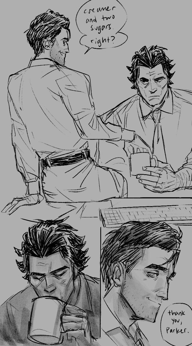 daekiyuArt's tweet photo. would anyone care for a spiderdads office au
inspired by my friend who works in an office and mentioned that they get free bagels on fridays🥯 https://t.co/tnXYPe3ZCK