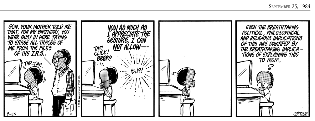 WolfMcNally's tweet image. Ah, the comics of my youth. #BloomCounty