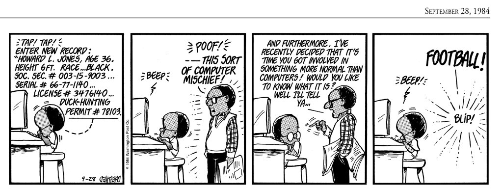 WolfMcNally's tweet image. Ah, the comics of my youth. #BloomCounty