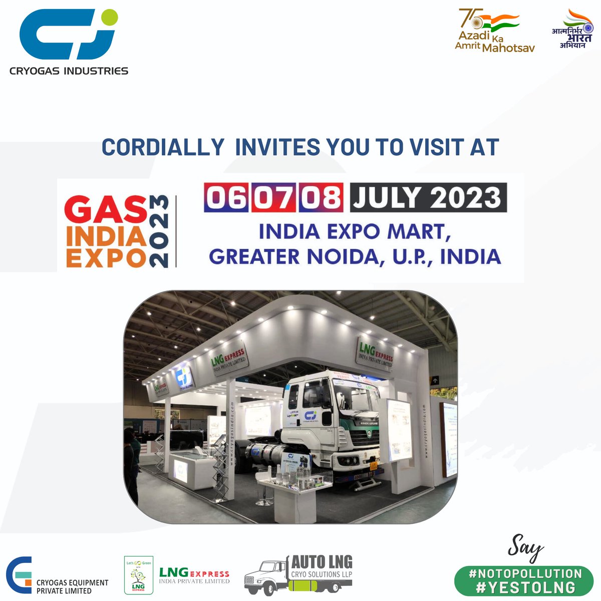 cryogasepl's tweet photo. @cryogasepl is happy to invite all enthusiasts to join us at Gas India Expo 2023! As the proud mobility partner of this event, we are showcasing our cutting-edge solutions that redefine the future of the commercial #vehicles &amp; #NaturalGas industry. https://t.co/bietlOvjZ0