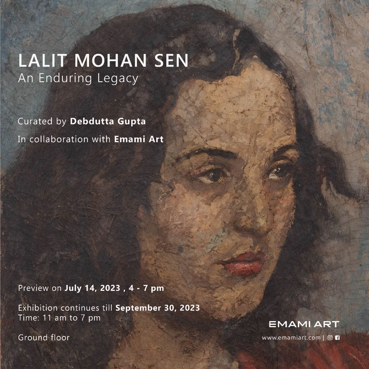 Join us for L.M.Sen : An Enduring Legacy from 14th July 2023 at Emami Art Ground floor!

This is Kolkata's one of the biggest retrospective shows on Lalit Mohan Sen, a painter, photographer, sculpture, designer and a versatile artist.

#painting #design #sculpture #photography