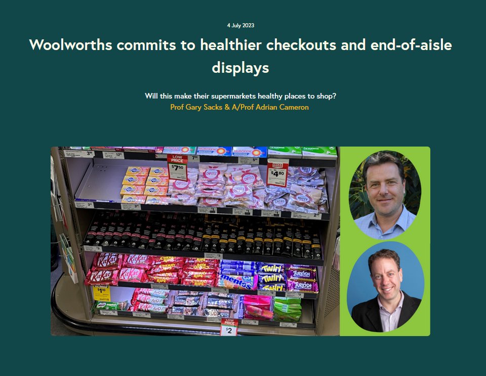 RE-FRESH: Next Generation (@h_food_retail) on Twitter photo New blog post on our website from <a href="/gary_sacks/">Gary Sacks</a> + <a href="/ay_jay_cee/">Adrian Cameron</a> unpacking Woolworths' announcement that they are introducing healthier checkouts and end of aisle displays, and how this compares to best practice👉 bit.ly/46vDLIF New blog post on our website from <a href="/gary_sacks/">Gary Sacks</a> + <a href="/ay_jay_cee/">Adrian Cameron</a> unpacking Woolworths' announcement that they are introducing healthier checkouts and end of aisle displays, and how this compares to best practice👉 bit.ly/46vDLIF