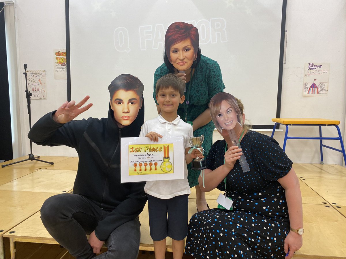KewRiversidePS's tweet photo. Last week Thursday, we held our annual talent competition Q Factor! We were joined by some special judges and watched a variety of acts! Kew really does have lots of talent! Well done to R in Cherry class who was this years winner! 🎤🎶🥁 https://t.co/HUVDNg1sE1