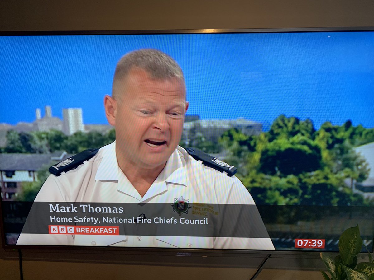 Thanks <a href="/BBCBreakfast/">BBC Breakfast</a> for highlighting the dangers of e-bikes following the terrible fire in Cambridgeshire last week. <a href="/NFCC_FireChiefs/">National Fire Chiefs Council</a> colleague explaining how to safely charge your e-bike or e-scooter battery. This is a growing risk…