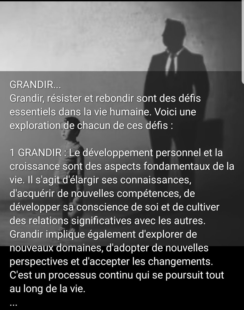 evan_gnandi's tweet photo. Grandir, résister et rebondir sont des défis essentiels dans la vie humaine. Voici une exploration de chacun de ces défis :
#grandir #résister #rebondir
#togotweet https://t.co/Jz8XGcunS6