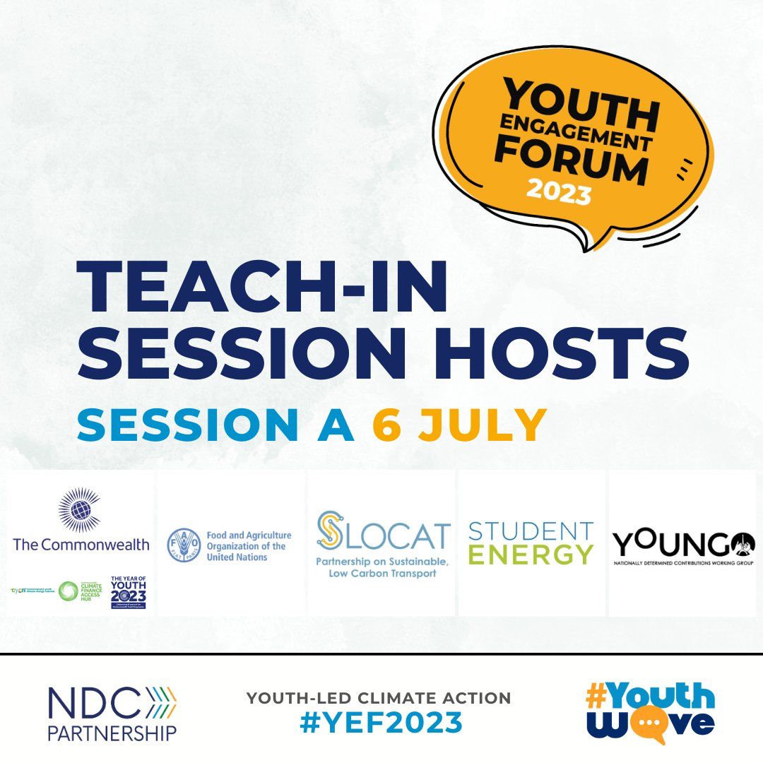 CYCNOfficial's tweet photo. Interested in pathways to enhance access to #ClimateFinance for youth-led #ClimateAction? 

Join our teach-in session at #YEF2023 to discuss with climate finance experts on securing climate finance on:

📅 Thursday, 6 July 2023
⏰ 14:30 – 15:30 (BST)
✍️ https://t.co/20KUniveGs https://t.co/m8HJCA9qXg