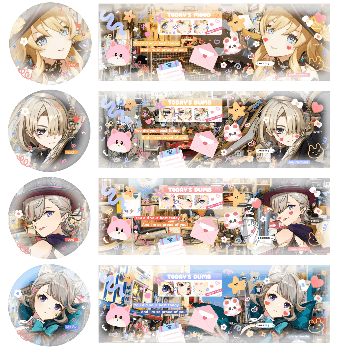 xlobak's tweet image. Help RT please, sankyu &amp;lt;3

Halo :D Oyie balik lagi dengan membawa beberapa layout fontaine impact nih :D ini bisa ditake sekarang tanpa fee book ya ^^ pricenya 5k aja &amp;amp; bisa via QRIS &amp;lt;3 yuk jajan! ^^

★ #zonauang