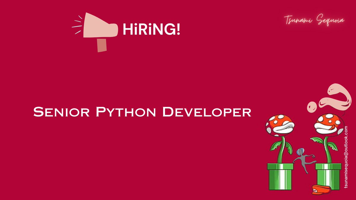 TheMOONism's tweet photo. #Hiring Senior Python Developer

REMOTE - India
Exp - 5+ Years
Skills: Python, Flask, PostgreSQL

To Apply - 
MoonMoon.RR@outlook.com

#HiringNow #HiringImmediately #SeniorPythonDeveloper #PythonDeveloper #Flask #TsunamiSequoiaHiring #REMOTE #REMOTEjobs  #REMOTEindia https://t.co/XfgCT34JzS