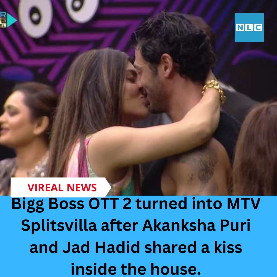 Bigg Boss OTT 2 turned into MTV Splitsvilla after Akanksha Puri and Jad Hadid shared a kiss inside the house. The steamy kiss happened during a task when a team gave a dare to the other teammates.

#Bigboss #ott #akansha #jadhadid #kisses #viralvideos #viralreels #scene #mtv