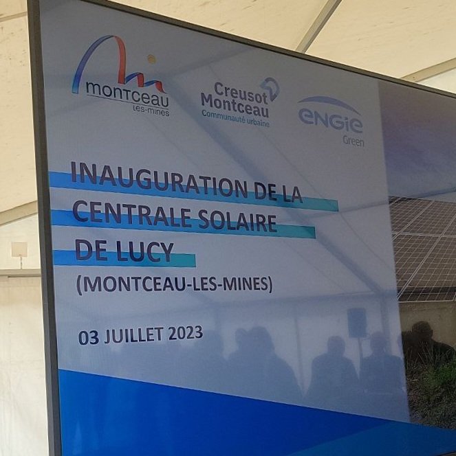 Louis Margueritte (@l_margueritte) on Twitter photo Inauguration de la centrale solaire <a href="/ENGIEGreen/">ENGIE Green</a> de Montceau-les-Mines dans notre circonscription de Saône-et-Loire.
D'une taille de 20 hectares et située sur l'emplacement d'une ancienne mine de charbon, elle permettra de fournir en électricité 7000 personnes.
#transition Inauguration de la centrale solaire <a href="/ENGIEGreen/">ENGIE Green</a> de Montceau-les-Mines dans notre circonscription de Saône-et-Loire.
D'une taille de 20 hectares et située sur l'emplacement d'une ancienne mine de charbon, elle permettra de fournir en électricité 7000 personnes.
#transition