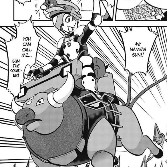 he does this cool endpage introduction only to realize he forgot to bring moon with him at the beginning of next chapter lol he's such a lovable idiot