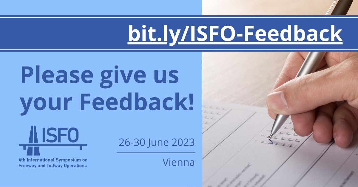 Participants of #ISFO2023: Please give us your 𝗳𝗲𝗲𝗱𝗯𝗮𝗰𝗸! It helps us understand what worked well and where we can improve. We kindly request you to take a few moments to fill out our feedback survey: bit.ly/ISFO-Feedback