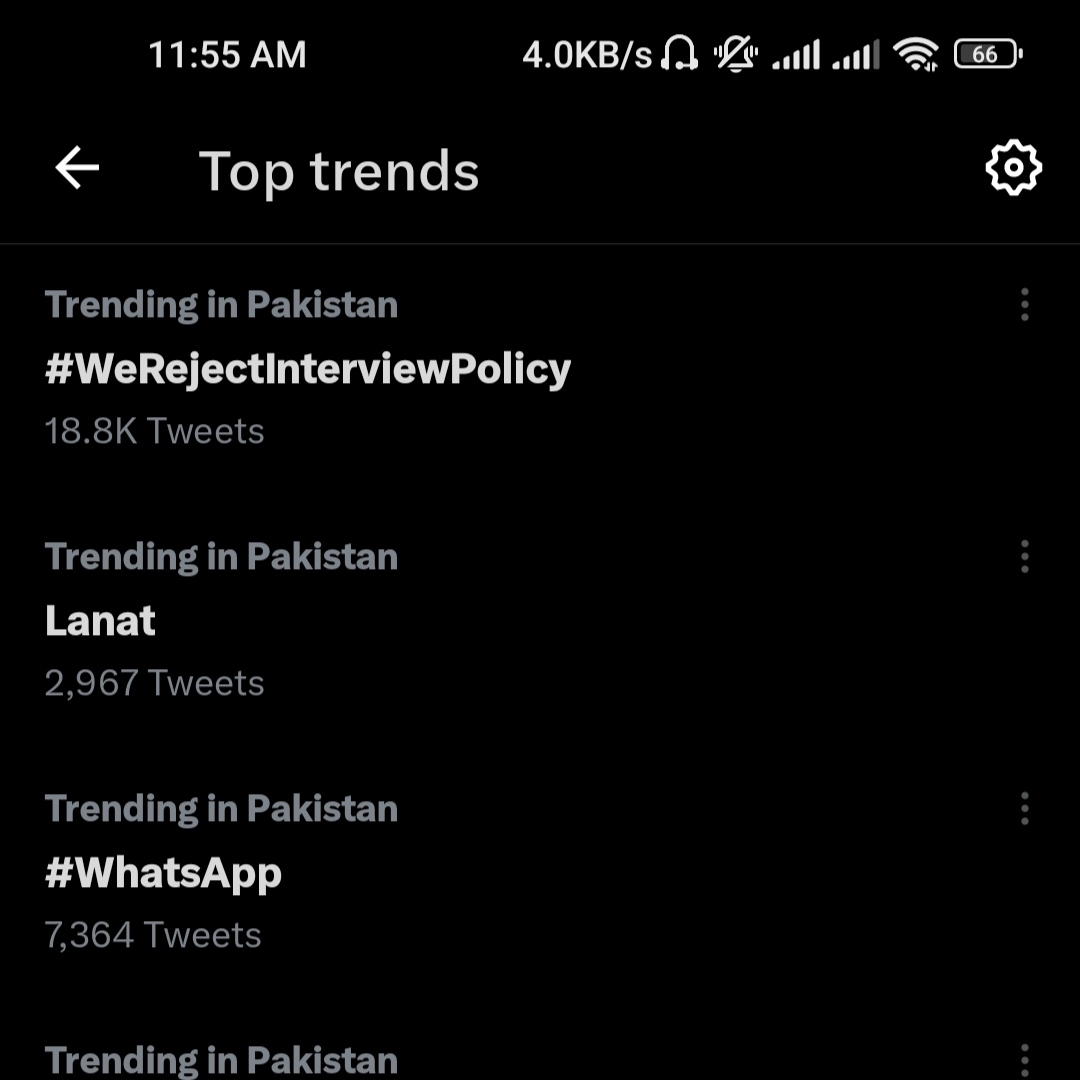 BuriroAdeel's tweet photo. We are trending #1 come on guys
Use this tag
 #WeRejectInterviewPolicy https://t.co/R7E7pCcpA1