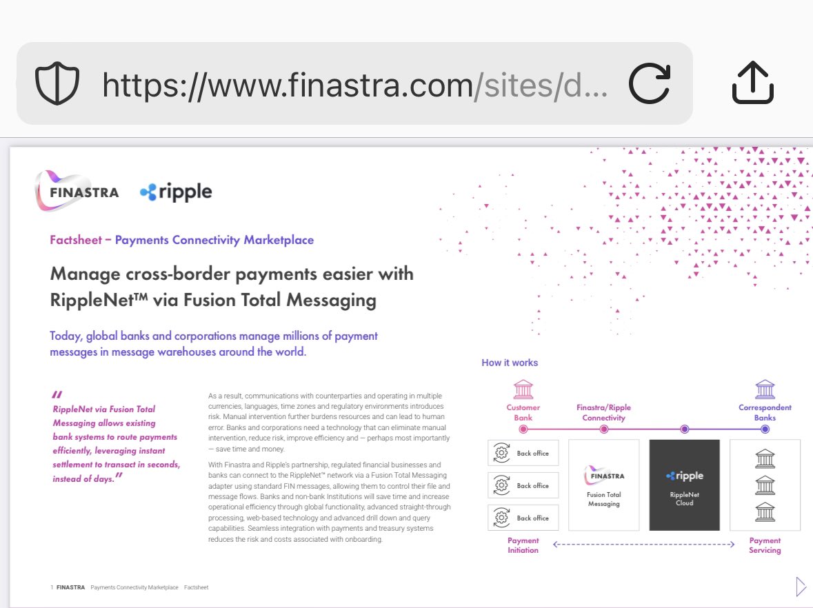 MetaMan X ™️ on Twitter "Finestra … Ripple “ manage cross border