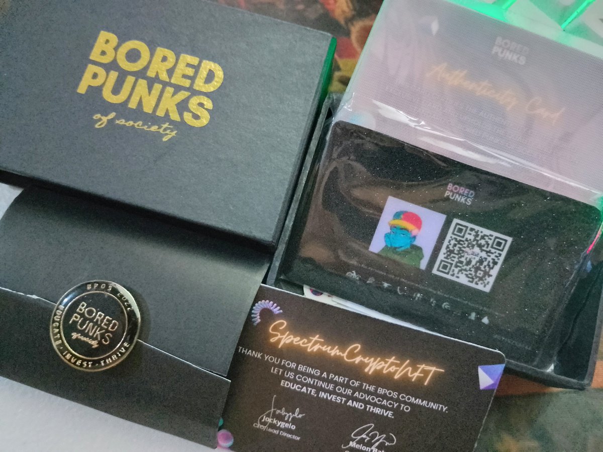 sLeepyThirdy's tweet image. Just received! 🚀🌑🔥 Thank you @boredpunksoc 

Educate, Invest and Thrive

#BPOS #BPOSEducates