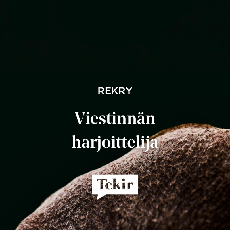 TekirFi's tweet photo. Haluatko hypätä uuteen ja kasvattaa osaamistasi yhdessä Suomen johtavista viestintätoimistoista? Haemme nyt viestinnän harjoittelijaa osaksi monipuolisten osaajien joukkoamme. Haku päättyy 6.8. Lue lisää meistä ja hae nyt ✨👇