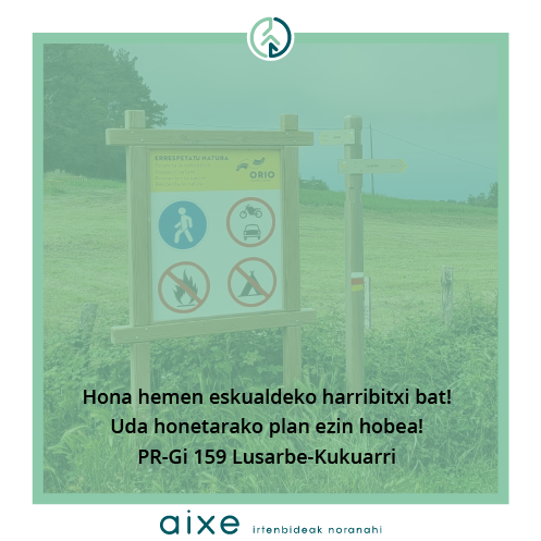 aixegune's tweet photo. Hona hemen eskualdeko harribitxi bat! Uda honetarako plan ezin hobea!
#PR-Gi159 #Lusarbe-Kukuarri #mendi-ibilbideak #mantentze-lanak #margo-markak #ORIO #GMFAM 

https://t.co/qly9P7Ys3Q

@OriokoUdala https://t.co/PI7p1CbVTI