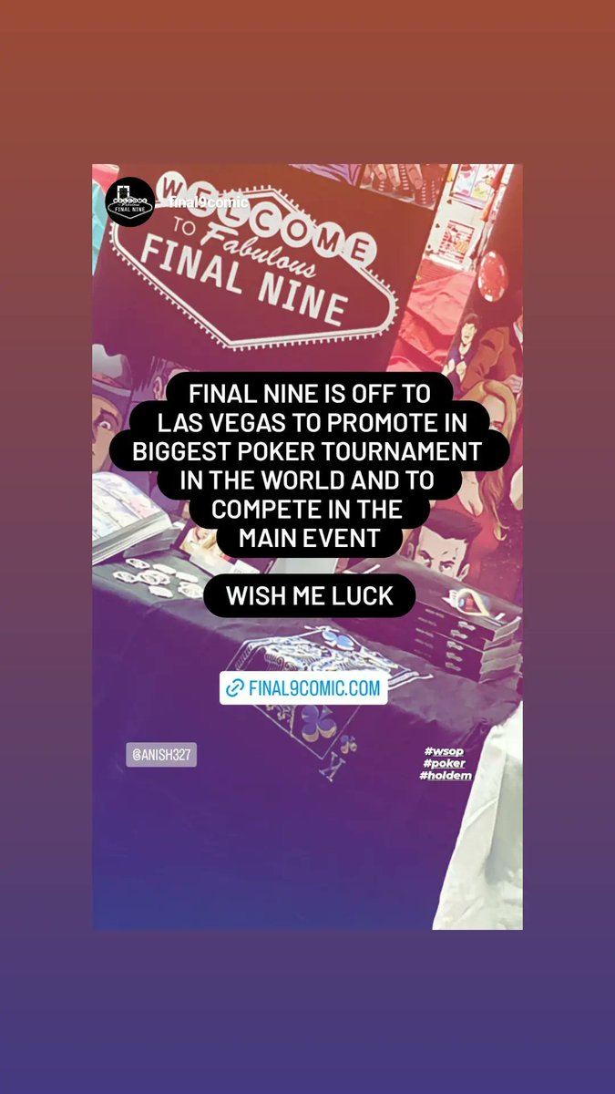final9comic's tweet image. Off to Sin City to promote Poker's first comic book series at the WSOP events. 
final9comic.com 
#LasVegas #sincity #poker #graphicnovel