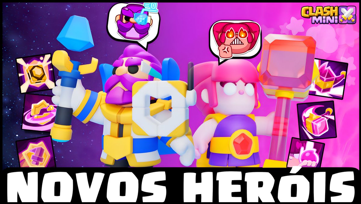 CledPlayYT's tweet photo. Pink Fury e o Grande Guardião chegaram ao Clash Mini, venham e conheçam tudo dos 2 novos heróis do Jogo !
Link: https://t.co/ob4nbNj9K8
#clashmini #update7 https://t.co/QhVLL8VvWO