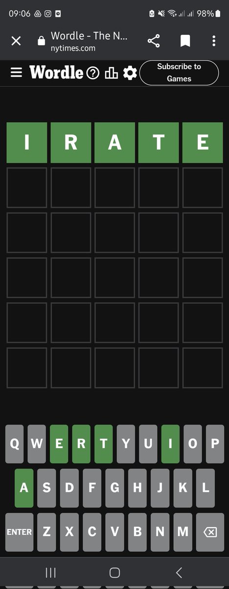 vaastav05's tweet image. It only took 1.5 years but my starter word was finally the word of the day on wordle.