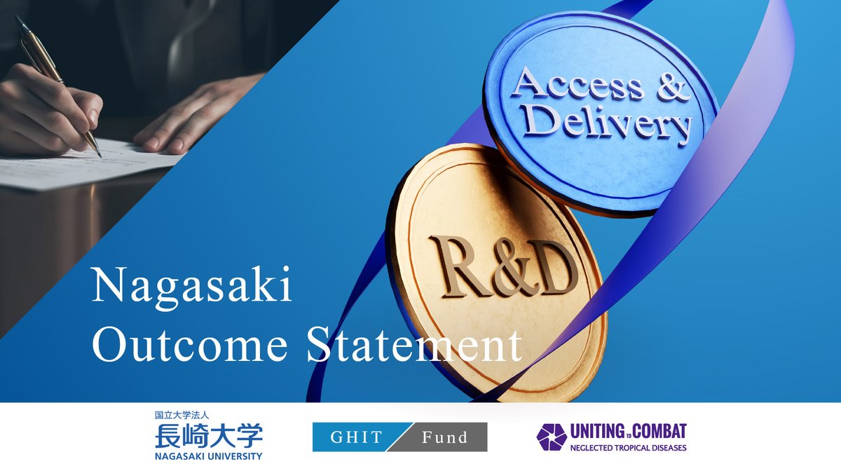 We are proud to join 20+ organizations and individuals to call for the acceleration of R&D, access, and delivery for neglected tropical diseases, and adopt the #NagasakiOutcomesStatement Read more about the Outcomes Statement here. ghitfund.org/newsroom/press…